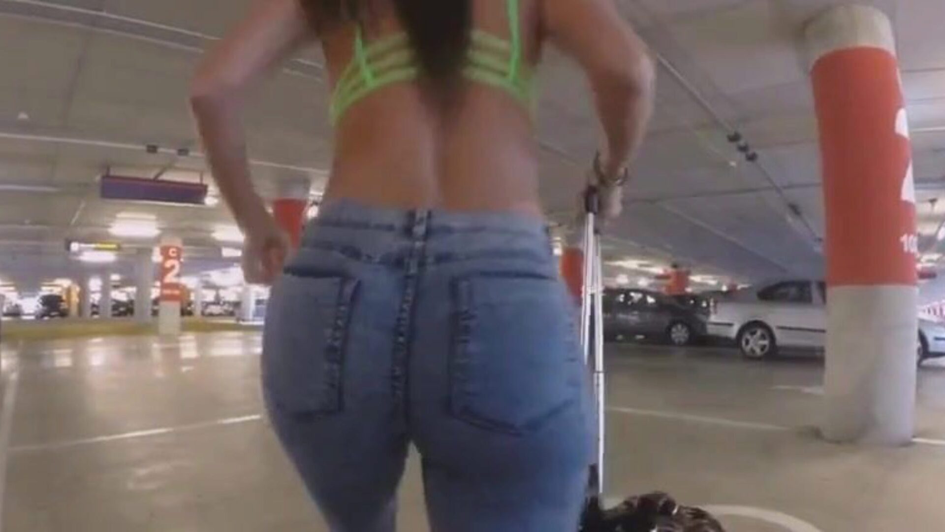 Franceskas perfect wet booty got stuffed in a parking pile We are at the airport and we have Franceska Jaimes with us.We enjoy Franceska coz that honey has that large ideal a-hole and that playgirl is always ready to take wang.Shes in the airport parking bunch and taking raw 10-Pounder and getting slammed in the gazoo