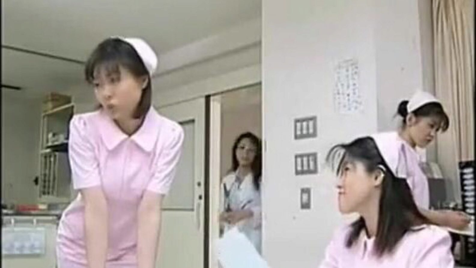 Asian nurse anally fucked
