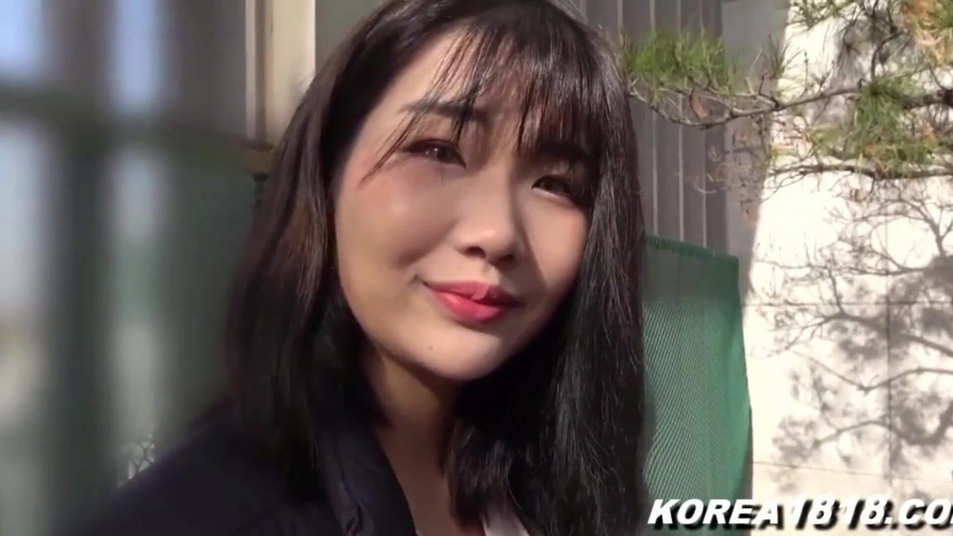 韓国のポルノ超ホットな韓国の女は強打されます