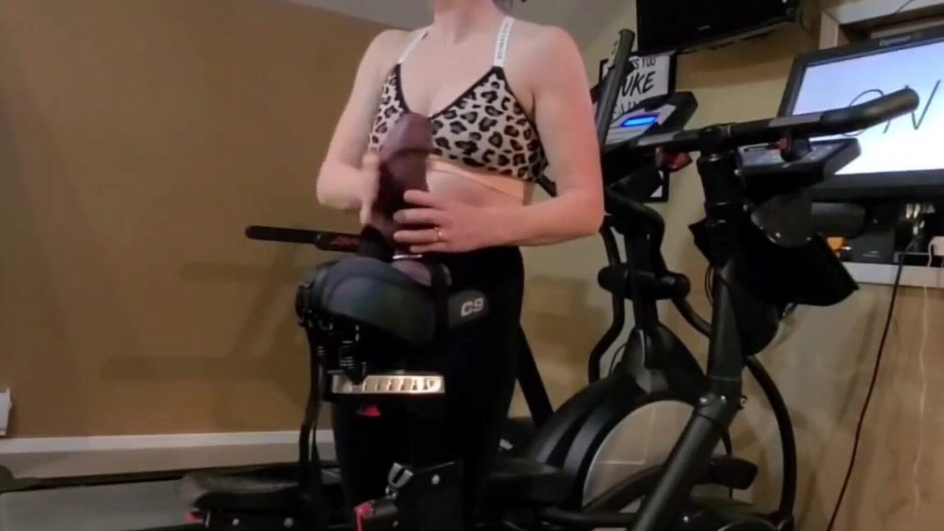 Miss A keeping Joey fit with the Hilt 95 from topped playthings Miss A doesn't like obese sissy's so she made Joey ride the fresh Hilt 95 from topped playthings on our workout bike