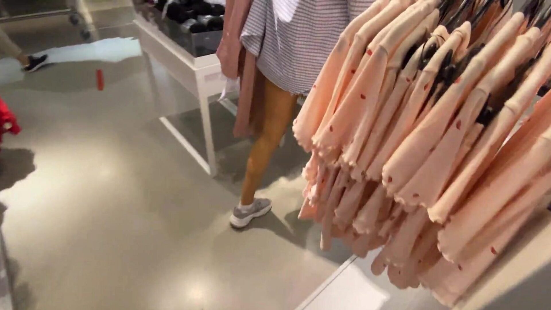 Fucked Beauty in a Fitting Room Store in a Crowded Place POV Teona Teo