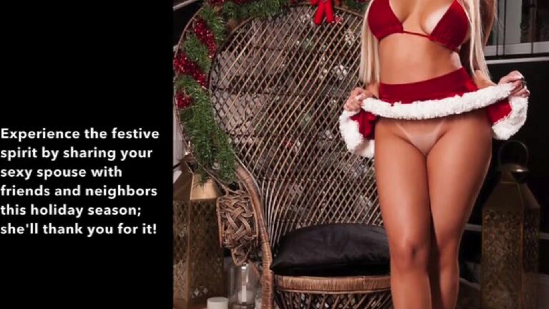 Perky Christmas 2019 wife sharing for the Xmas holidays) This holiday season give the almost any valuable gift of all... your wife  (Hotwife, cuckold story, captions, bbc observing your wife have climaxes and fucky-fucky with other dudes hallelujah!)