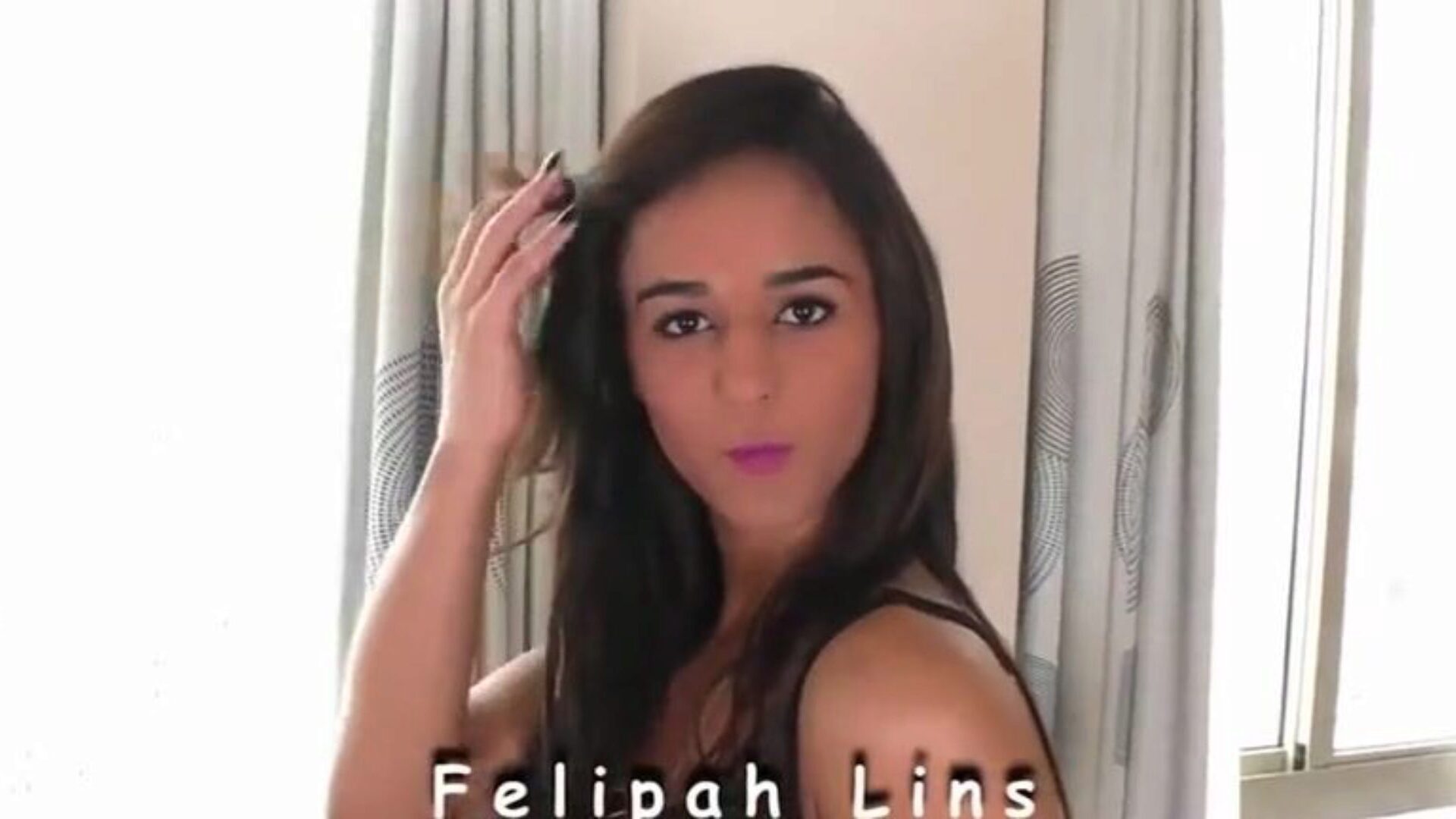 Cute brazilian shelady Felipa Lins fucks dude in his ass-fuck gap Cute brazilian shelady Felipa Lins bonks horny stud in his booty after that playgirl let him boning her ass-fuck condom-free on the couch