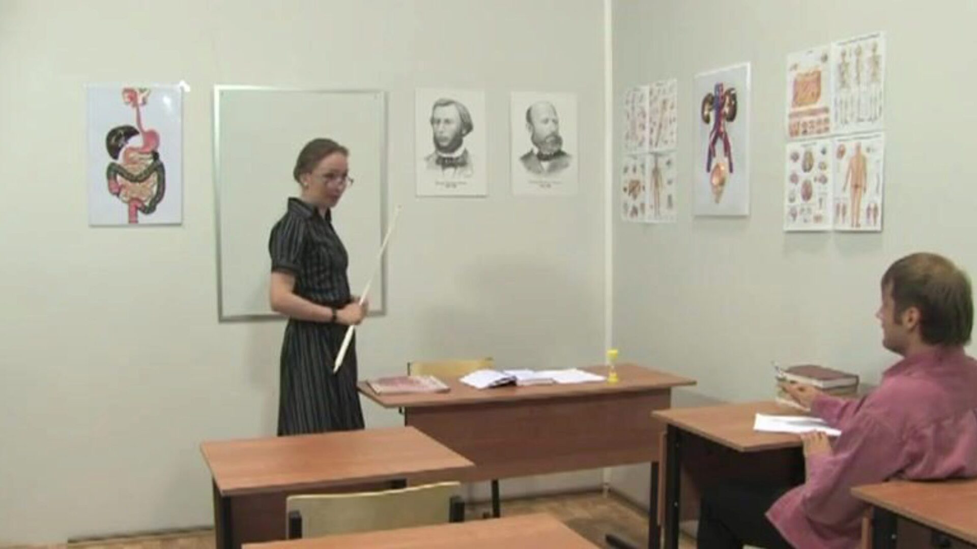 Russian older professor 12 - Elena (anathomy lesson)