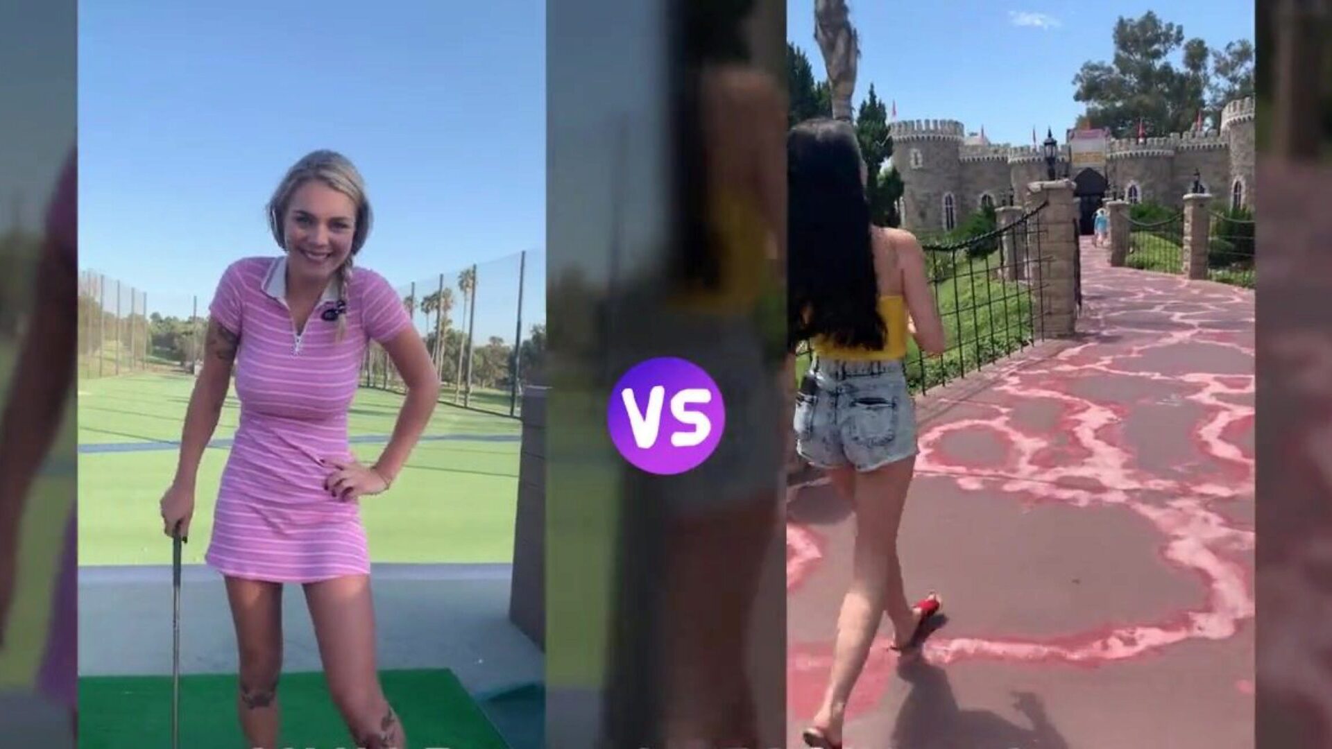 bnds video: golf flickor: gabbie carter vs alex coal